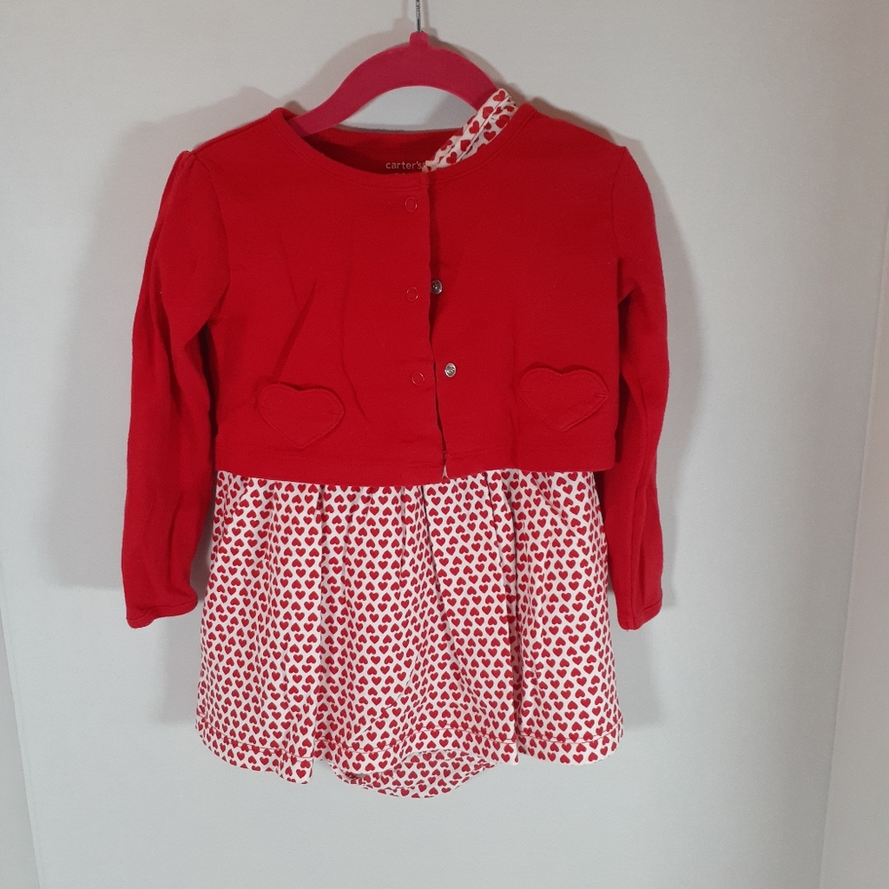 10/$40 Carter's Heart 2pc. Dress